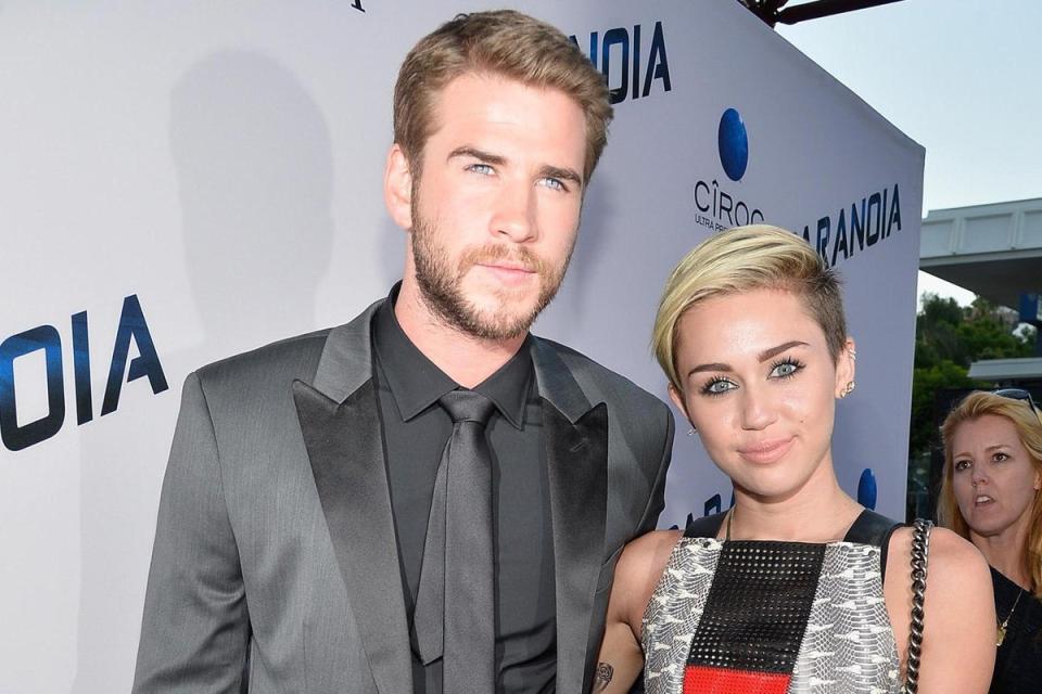 Cyrus and ex-husband Liam Hemsworth married on a whim just a month after their house fire (Getty)