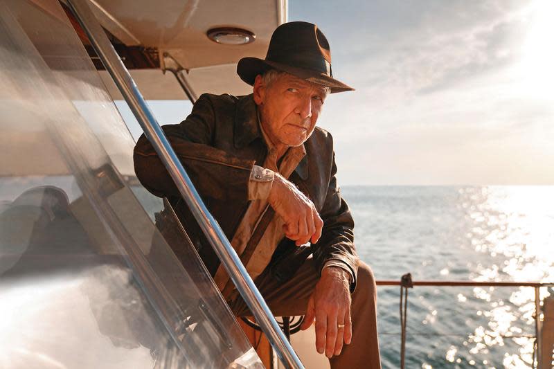 80歲的哈里遜福特主演《印第安納瓊斯》系列電影，帶領觀眾走過長達42年的冒險旅程。（迪士尼提供）