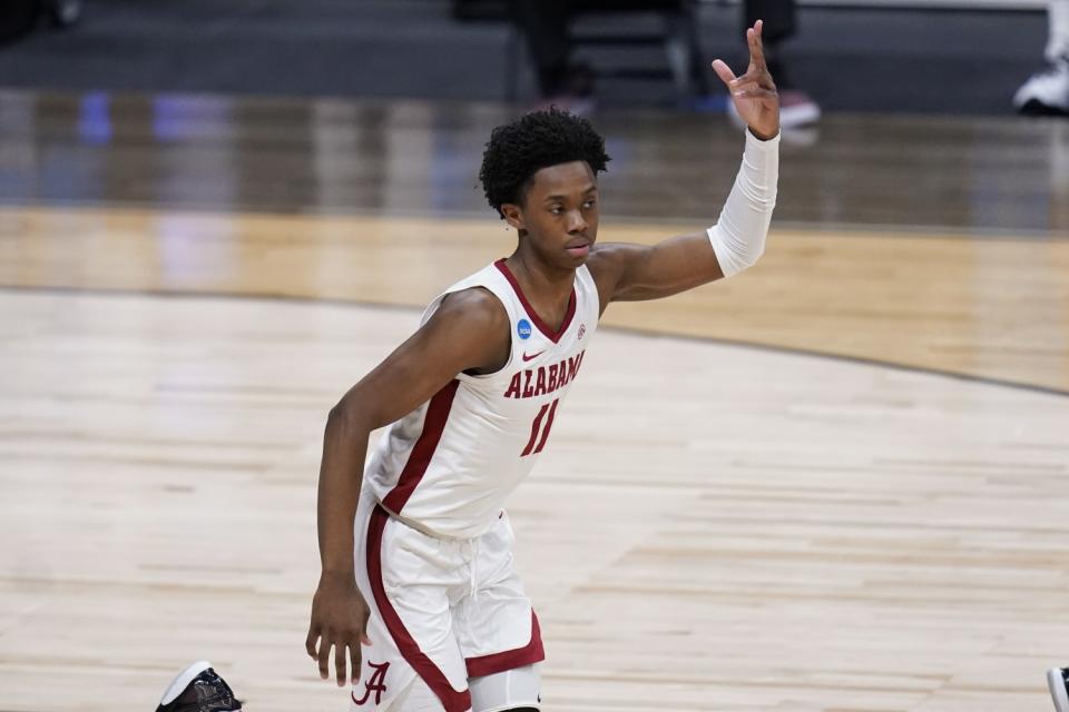 Alabama guard Joshua Primo in the NCAA tournament.