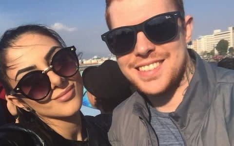 Joe Robinson and Bulgarian fiancee Mira Rojkan were arrested by Turkish holidays while on holiday - Credit: Facebook