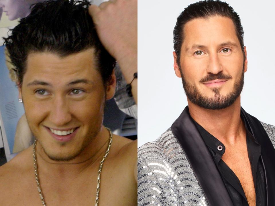 Val Chmerkovskiy in 2007 and 2023.