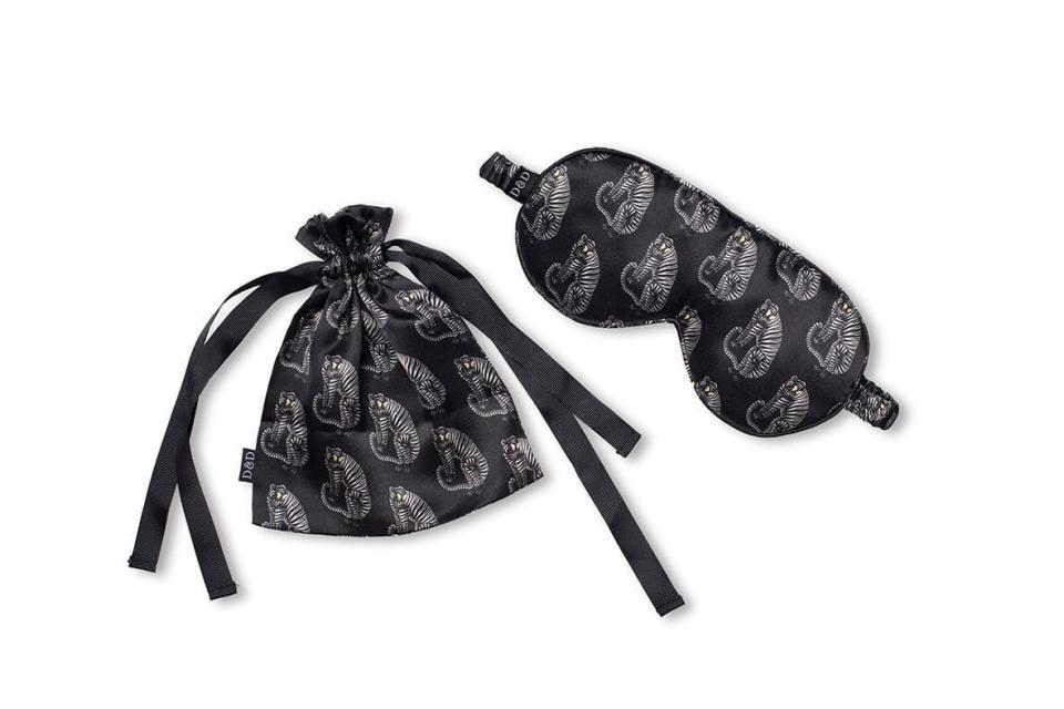 Men’s Eye Mask - The Sansindo Tiger Print Black/Cream