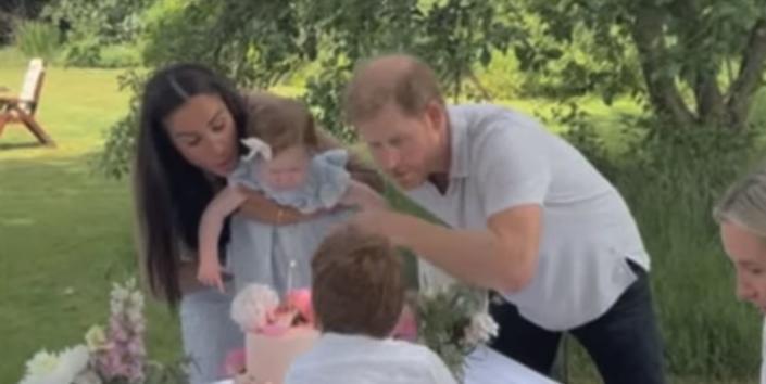 Meghan Markle And Prince Harry Share A Sweet Home Video From Lilibets First Birthday Party 