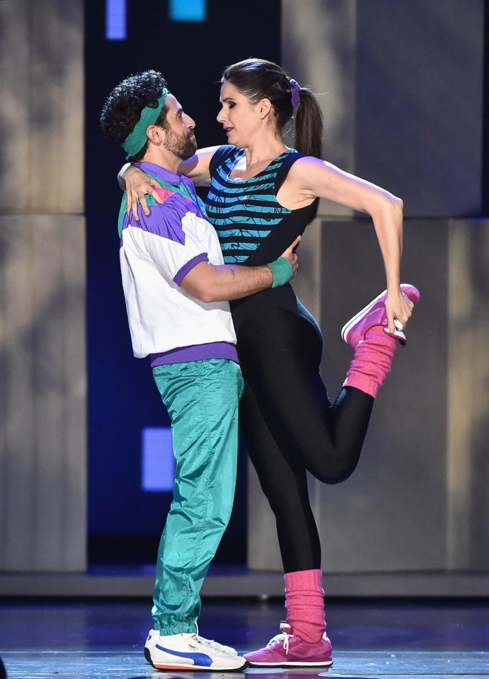 <div class="inline-image__caption"><p>Brandon Uranowitz and Stephanie J. Block perform with the cast of "Falsettos" onstage during the 2017 Tony Awards at Radio City Music Hall on June 11, 2017 in New York City.</p></div> <div class="inline-image__credit">Theo Wargo/Getty Images for Tony Awards Productions</div>