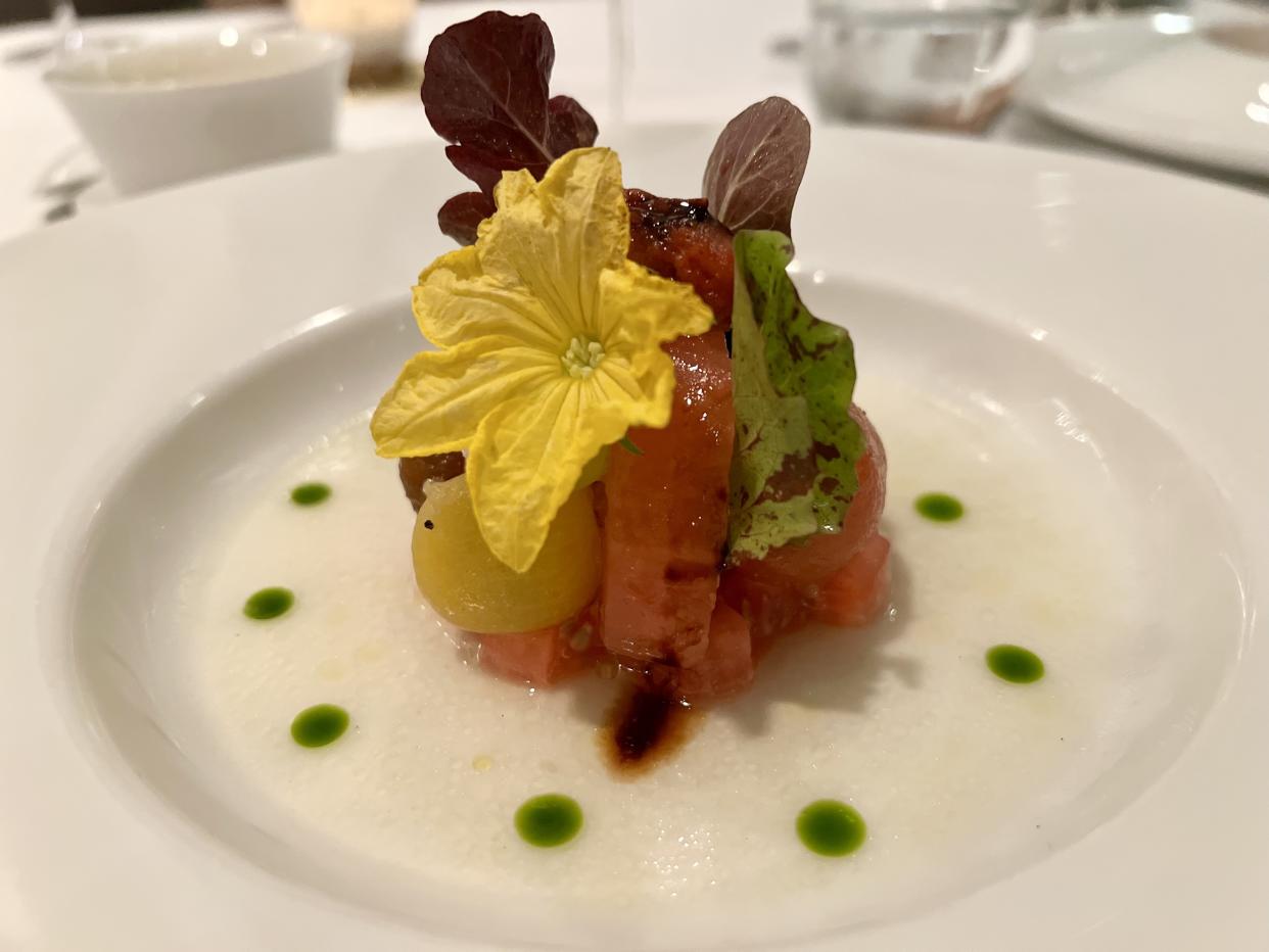 Each course at Victoria and Albert's is beautifully plated and can be served with an appropriate wine pairing. (Photo: Terri Peters)