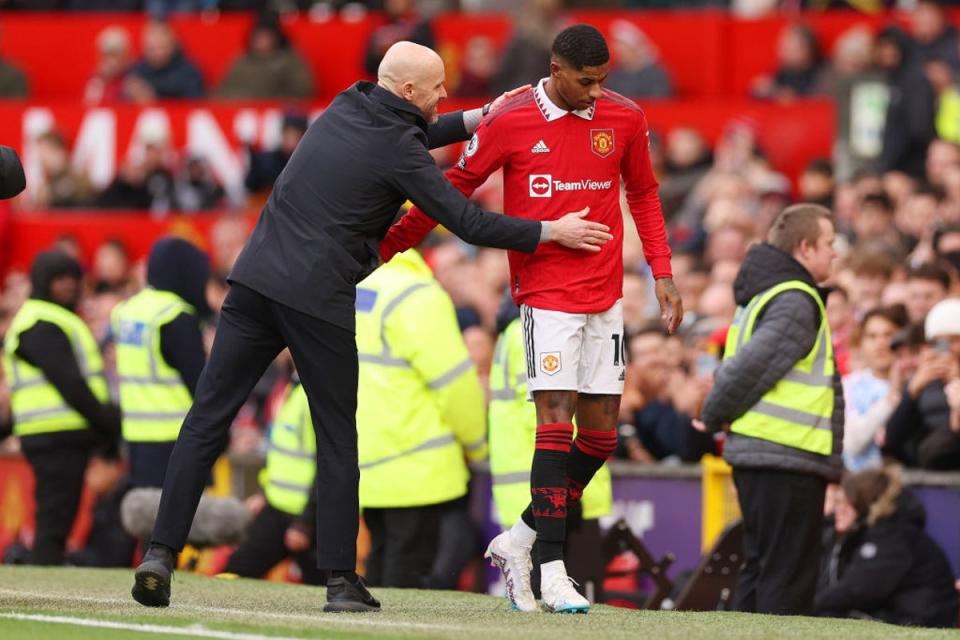 Ten Hag has drawn a line under Rashford’s latest misdemeanour (Getty Images)