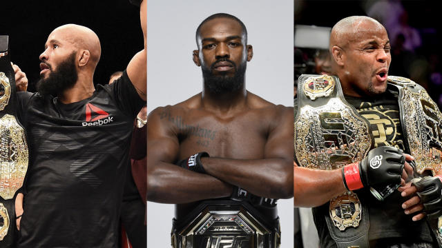 Demetrious Johnson, Jon Jones and Daniel Cormier are all candidates for Yahoo Sports MMA Male Fighter of the Decade.