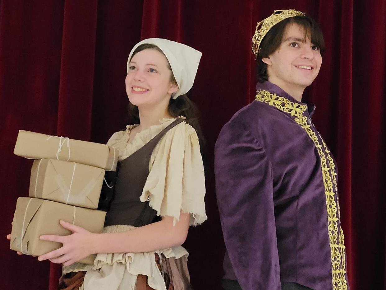 Evelyn Knox and Bryan Reimertz star in "Cinderella" at United Methodist Church of Red Bank.