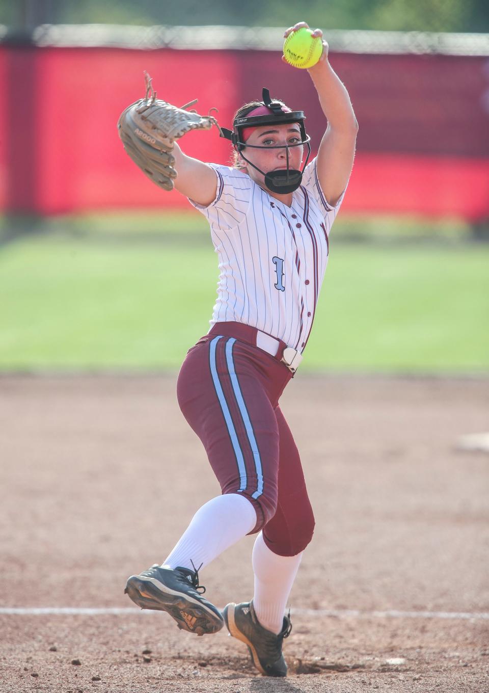 Ballard pitcher Brooke Gray threw a shut-out as the Bruins defeated visting Mercy 5-0 Thursday night in Louisville, Ky. No.1 Ballard has won 51 games in a row.  April 13, 2023