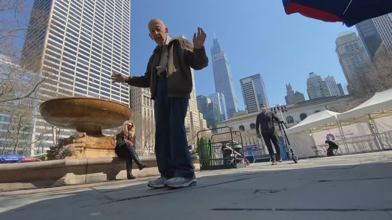 Eighty-nine-year-old New Yorker Bob Holzman is ready for dance parties to come back to Bryant Park.