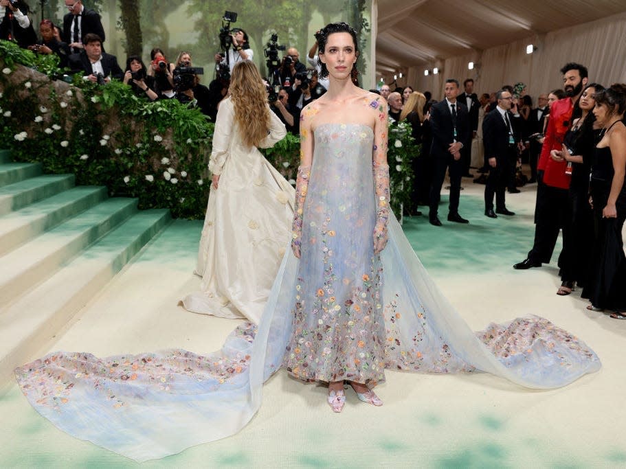 Rebecca Hall attends the 2024 Met Gala.