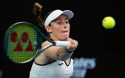 Tamara Zidansek battles against Serena Williams  - Credit: Reuters