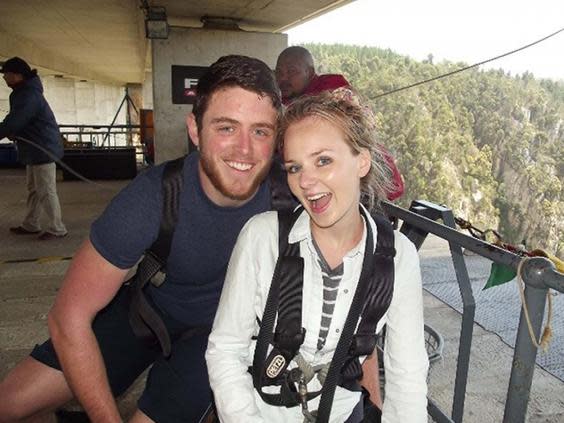 Pc Andrew Harper and his wife, Lissie (PA)