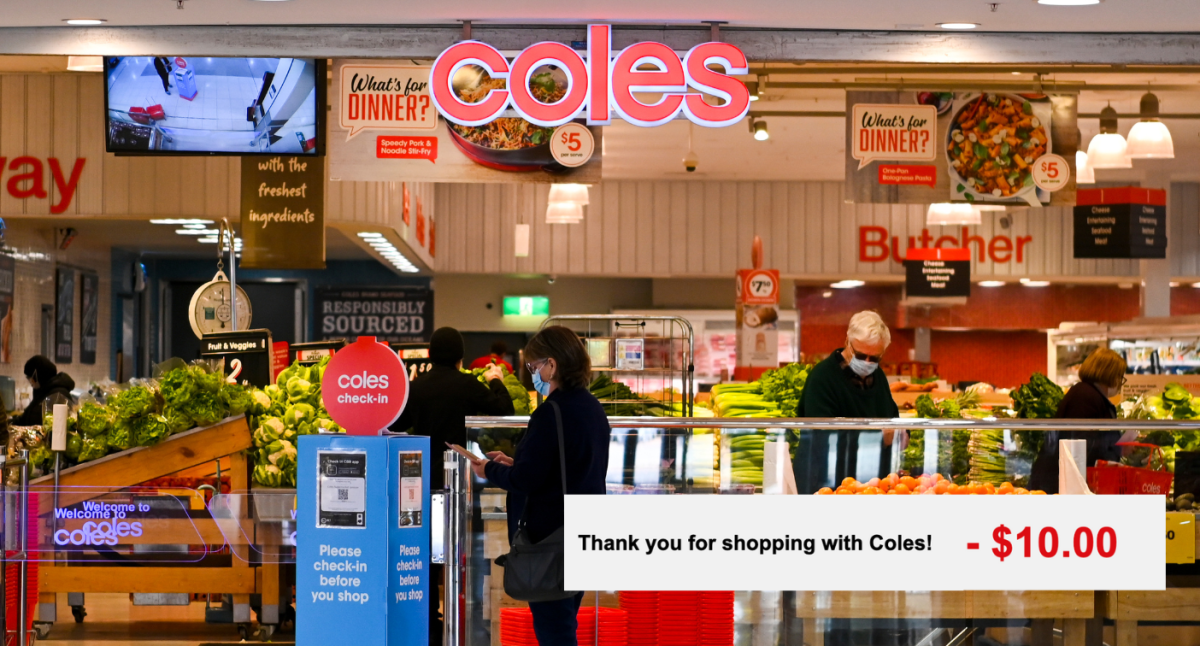 This is why some Coles customers are receiving surprise gift cards and  bonus FlyBuys points