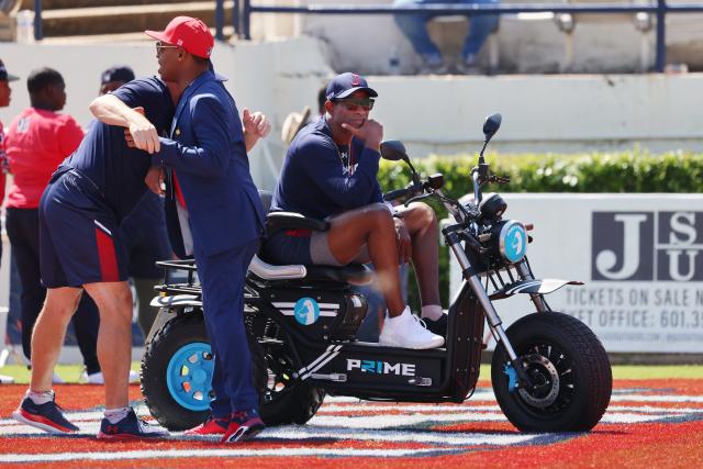 Coach Deion Sanders expected to use scooter for six weeks