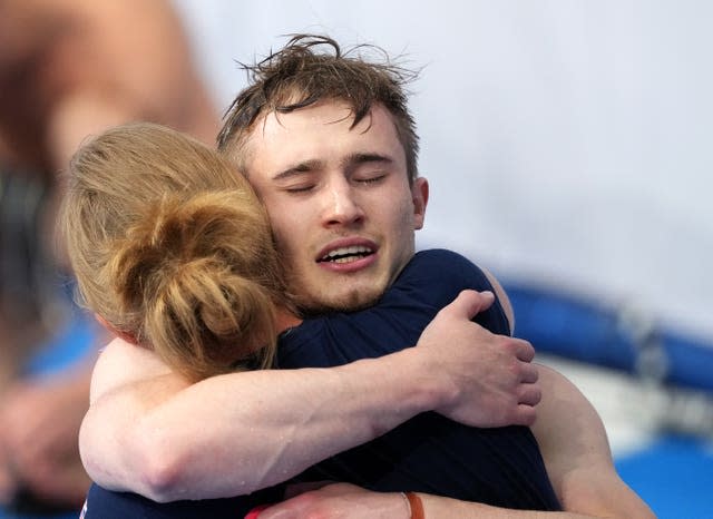 Jack Laugher now has Olympic gold, silver and bronze medals in his collection (Martin Rickett/PA)