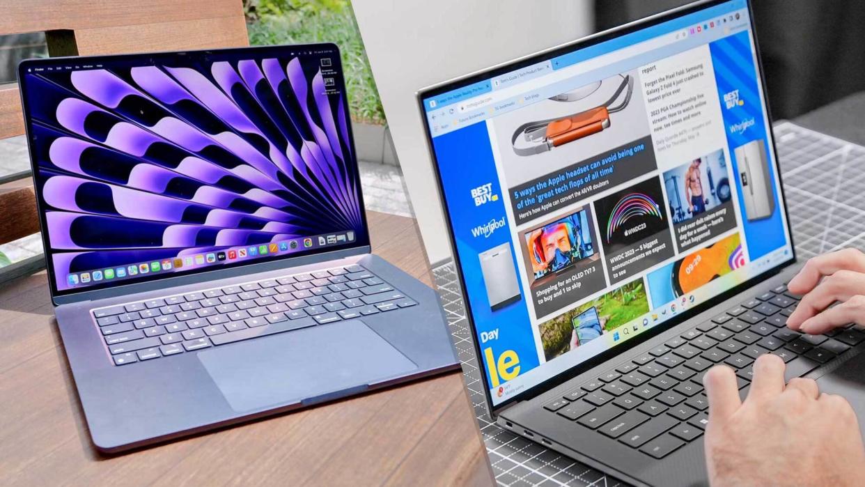  MacBook Air 15-inch M2 vs Dell XPS 15 OLED (2023) 