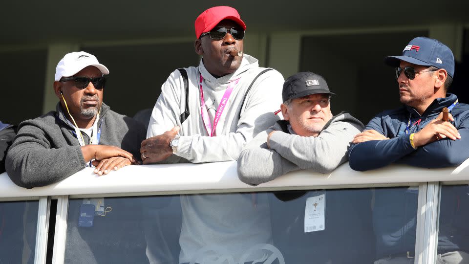 Jordan watched on as Europe defeated Team USA comfortably to clinch the 2018 Ryder Cup at Le Golf National in Paris, France. - Adam Davy/PA Images/Getty Images