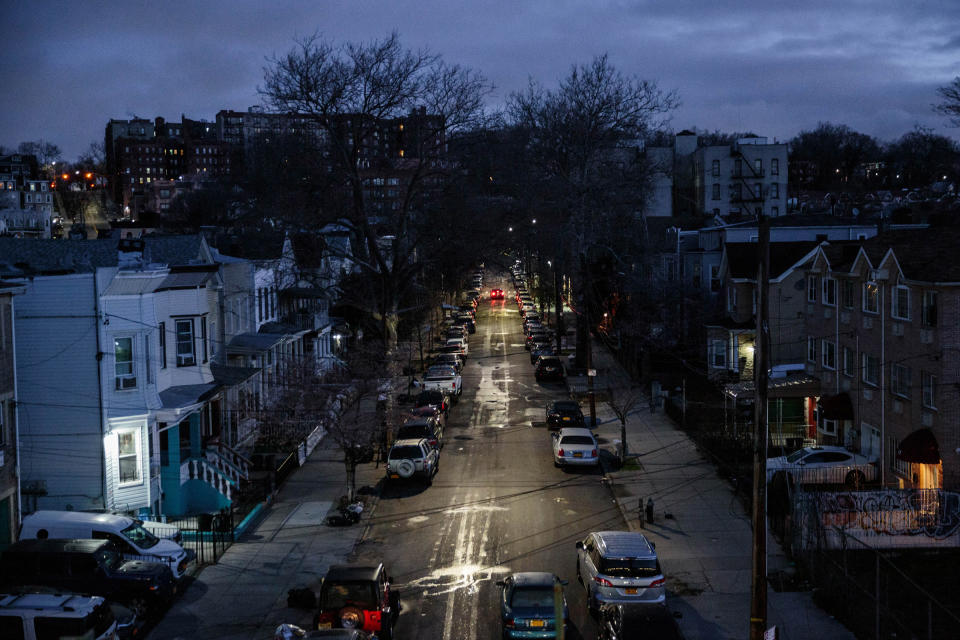 Early morning twilight over Brooklyn on March 24. Mayor DeBlasio declared a state of emergency in New York City last week, and large gatherings have been banned, and all nonessential businesses across the state have been ordered to close. | Sarah Blesener