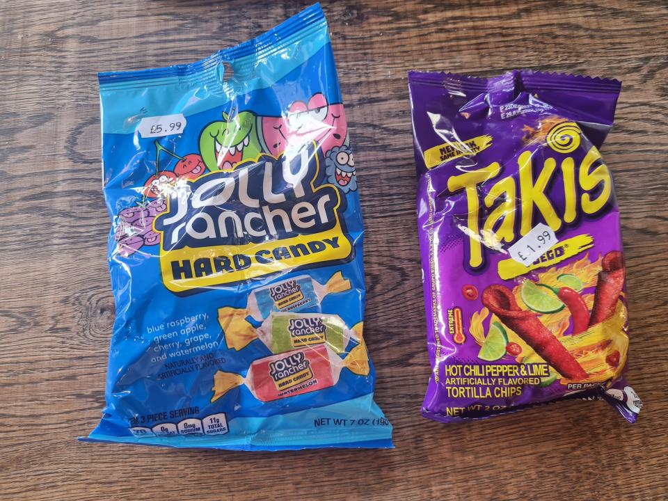 jolly ranchers and takis