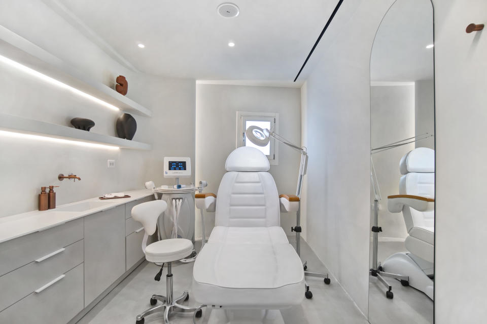 A treatment room at Katikies Kirini Santorini