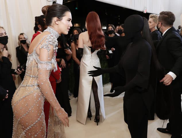 Arturo Holmes/MG21/Getty Images Kendall Jenner and Kim Kardashian attend the 2021 Met Gala