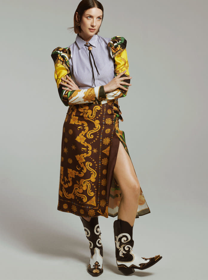 <p>All clothing and accessories, Versace. Photo by Philip Gay/2DM</p>