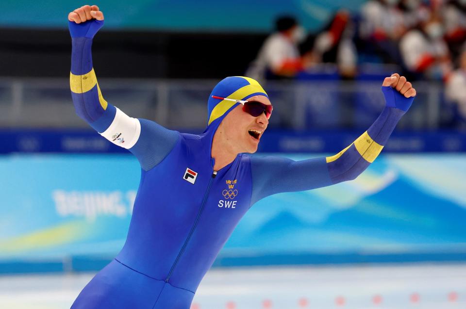 El sueco Van der Poel, oro y récord olímpico en 3000 m. de patinaje  velocidad