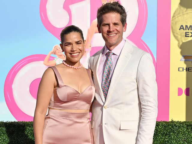 <p>Axelle/Bauer-Griffin/FilmMagic</p> America Ferrera and Ryan Piers Williams on July 9, 2023