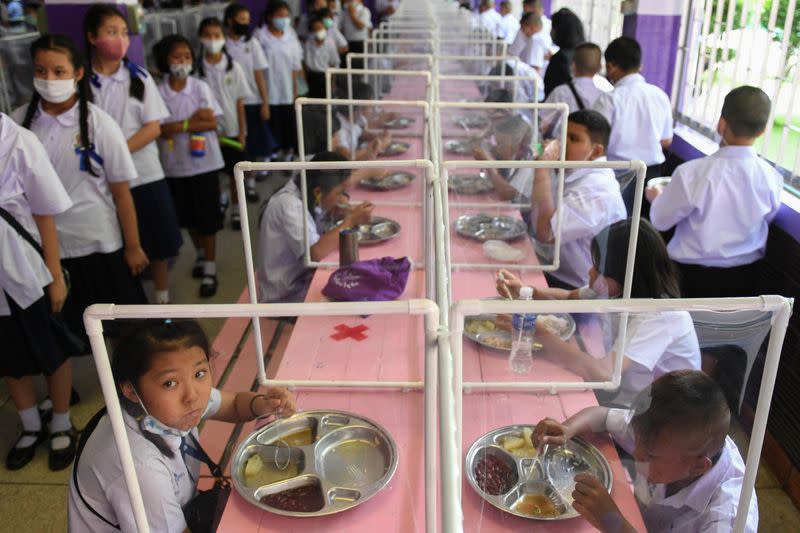 Schools in Thailand reopen amid the spread of the coronavirus disease (COVID-19)