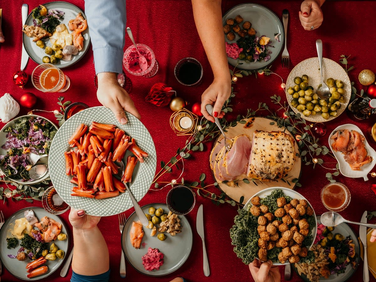 Start from the tablecloth and work your way up  (Getty)