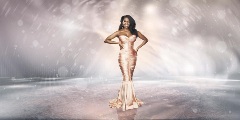 This image and the information contained herein is strictly embargoed until 00.01 Tuesday 11th January 2022

From Lifted Entertainment

Dancing on Ice: SR14 on ITV and ITV Hub

Pictured: Oti Mabuse.

This photograph is (C) ITV Plc and can only be reproduced for editorial purposes directly in connection with the programme or event mentioned above, or ITV plc. Once made available by ITV plc Picture Desk, this photograph can be reproduced once only up until the transmission [TX] date and no reproduction fee will be charged. Any subsequent usage may incur a fee. This photograph must not be manipulated [excluding basic cropping] in a manner which alters the visual appearance of the person photographed deemed detrimental or inappropriate by ITV plc Picture Desk.  This photograph must not be syndicated to any other company, publication or website, or permanently archived, without the express written permission of ITV Picture Desk. Full Terms and conditions are available on the website www.itv.com/presscentre/itvpictures/terms

For further information please contact:
james.hilder@itv.com / 0207 157 3052