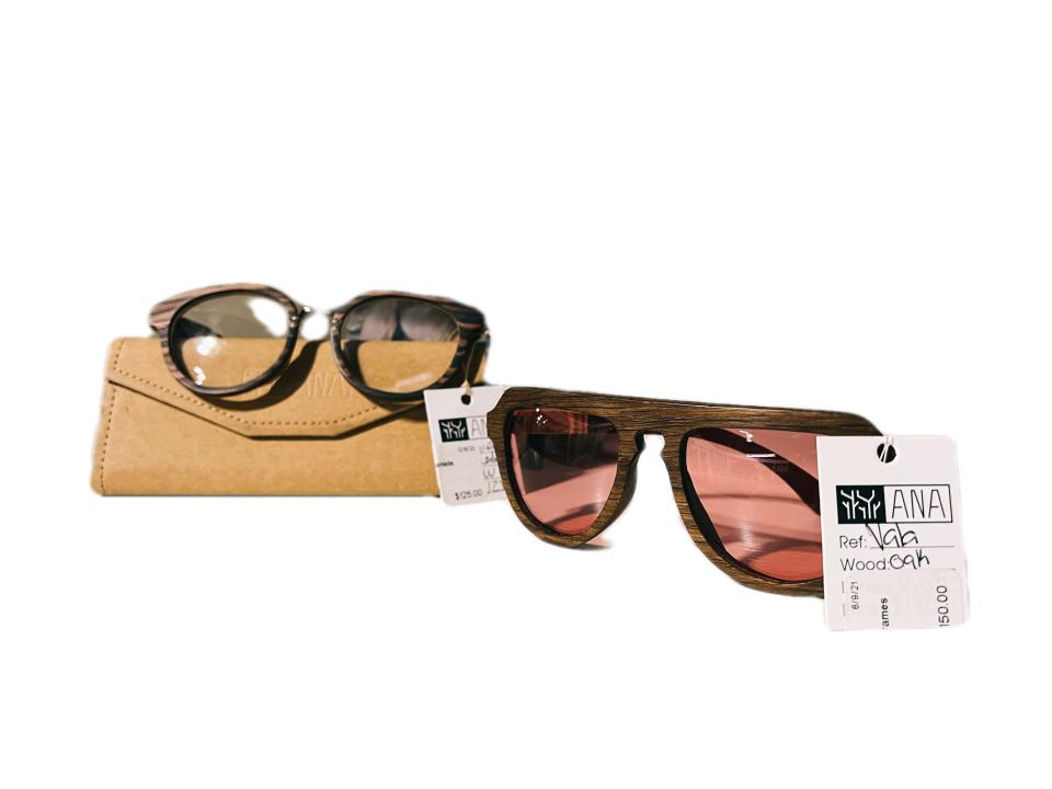 ANA A eyewear is made with: mixed wood, comfort spring hinges and UV 400. From $125-$250.