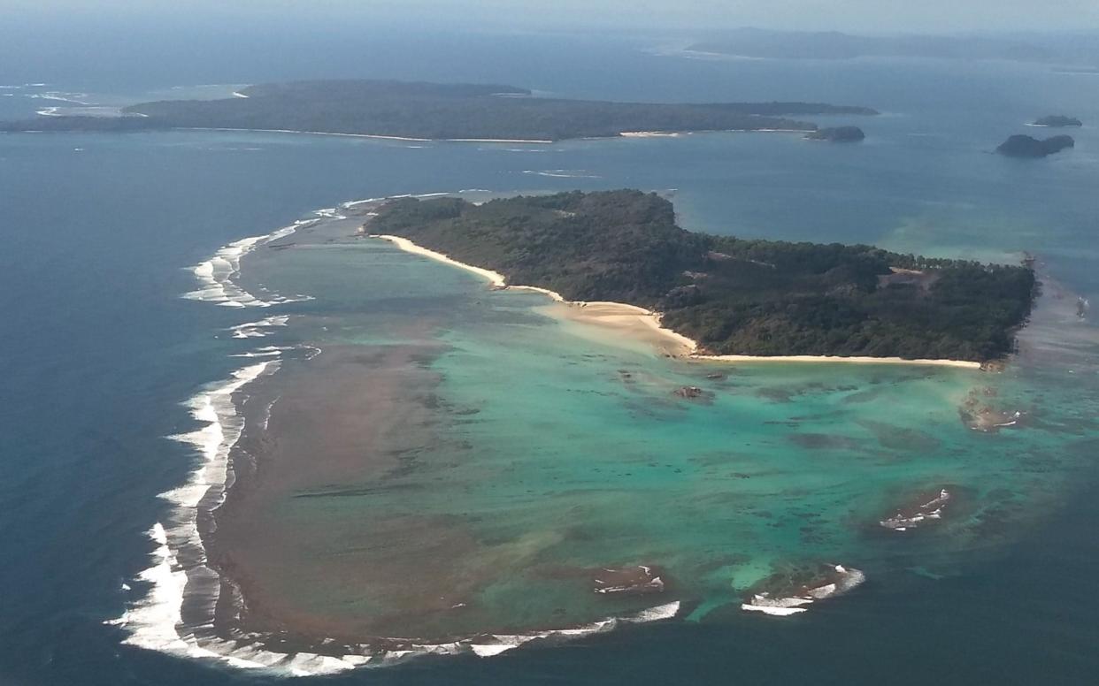 This file photo taken on September 22, 2018 shows Boat Island in the Andaman Islands, a remote Indian archipelago in the Bay of Bengal - AFP