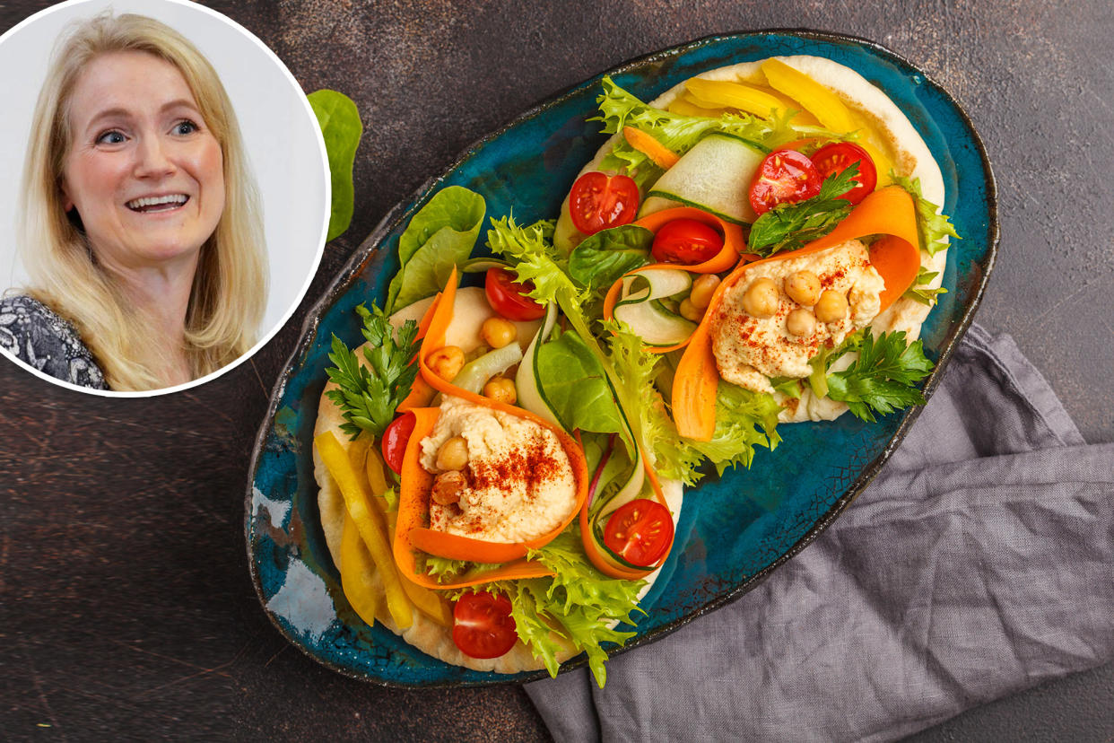 UK dietitian Lucy Jones is sharing her easy recipes for 10-minute meals, a plant-based lunch, a low-carb salad, hot and cold lentil options and budget-friendly sandwiches.