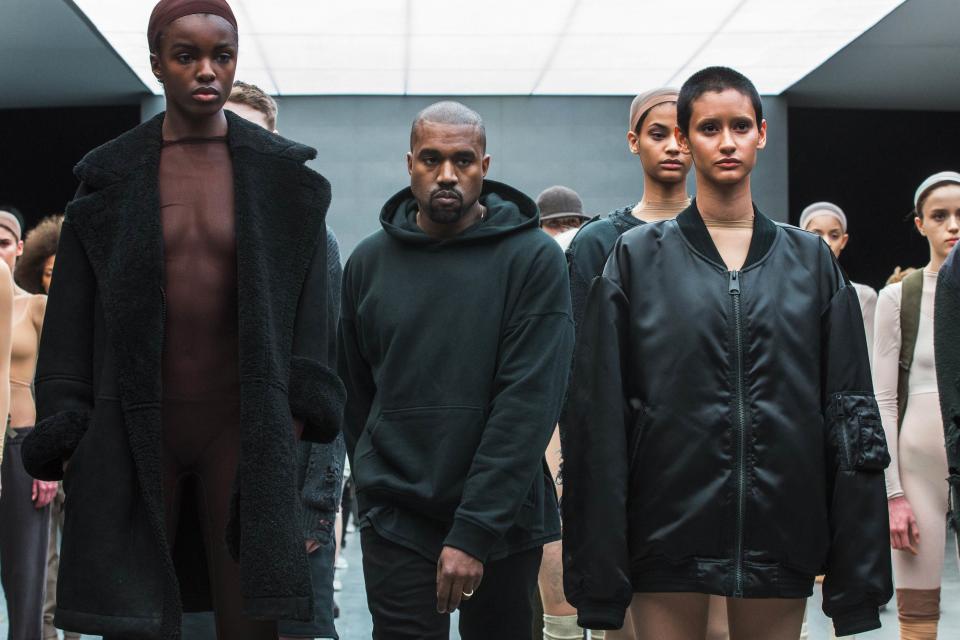 Kanye West at his Adidas fashion show in New York. (Reuters)