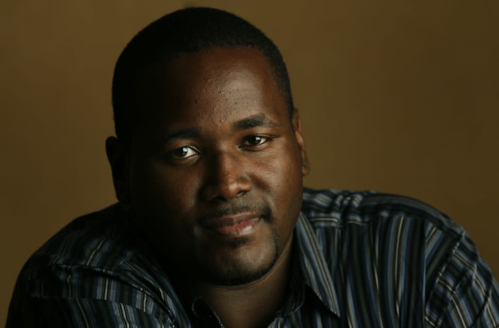 Quinton Aaron at the Four Season Hotel in Beverly Hills on Nov. 3, 2009. Aaron who is in a movie ca