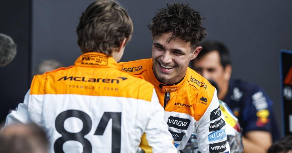 How Lando Norris laughter caused blindfolded team-mate Oscar Piastri to ...