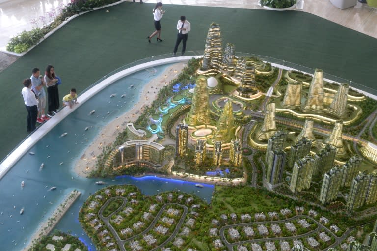 The Forest City development has been aimed at mainland Chinese investors as an alternative to pricier property in Singapore, with reports saying Chinese buyers have snapped up about two-thirds of units already sold before construction is finished