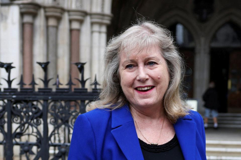 Conservative candidate Susan Hall has narrowed the gap with Mr Khan in the latest opinion polls (REUTERS)