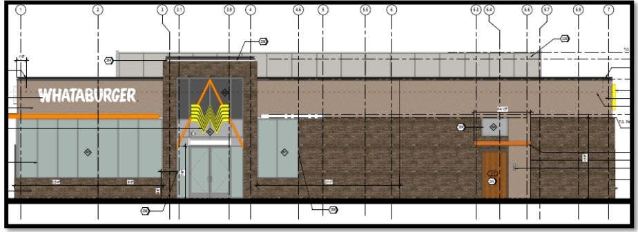 A rendering of the proposed Whataburger in Spring Hill depicts the restaurant's exterior.