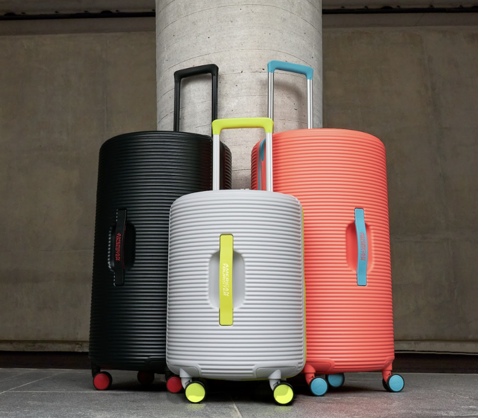 The Rollio capsule collection comes in 5 designs and 3 colourways. PHOTO: American Tourister