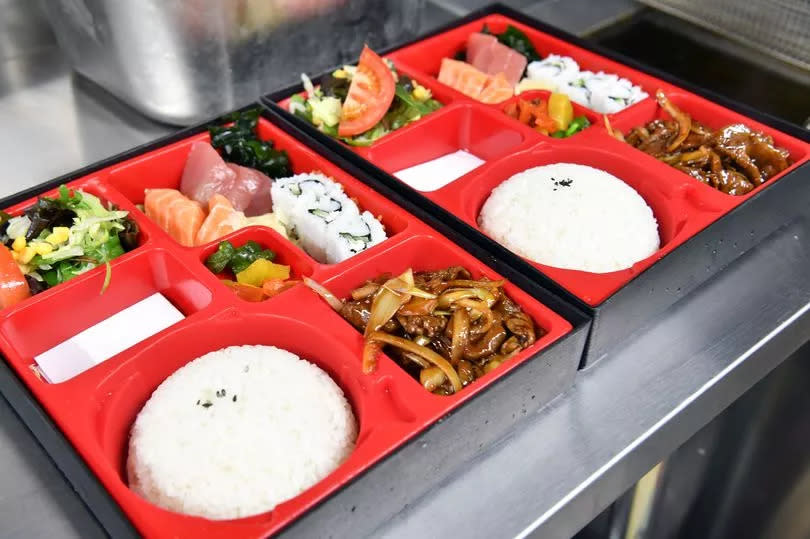 Bento boxes are a menu staple