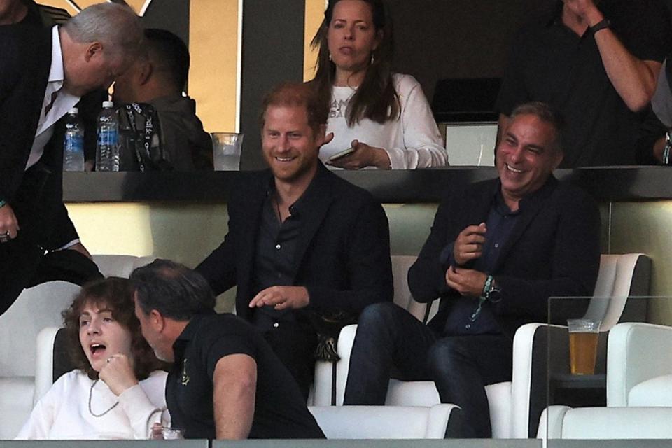 Prince Harry at the LAFC v Inter Miami game (Getty Images)