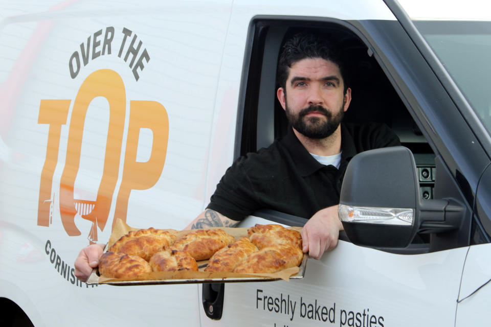 Scot Weller, owner of Over the Top Cornish Pasties'(Picture: SWNS)