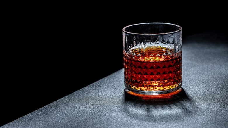 glass of bourbon