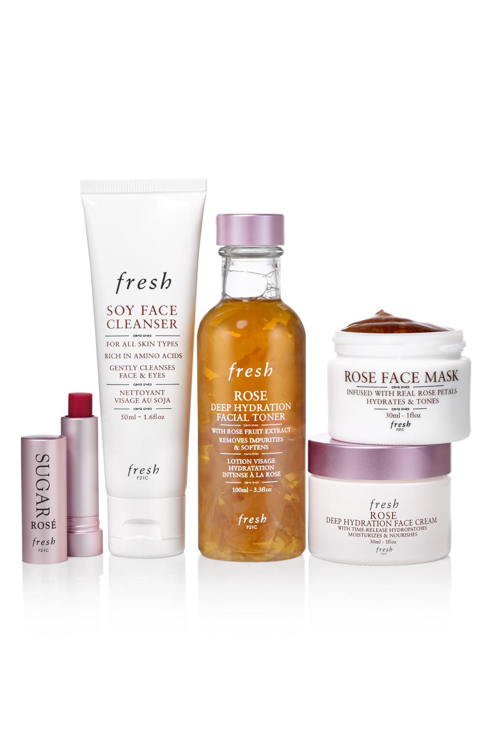 12) Fresh Rose Hydration Rush Ritual Set