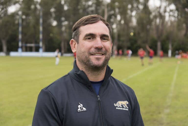 "Buscamos atletas por talla, peso, condiciones físicas, y si juegan bien al rugby, mucho mejor", sorprende Galarraga, hablando de excelentes rugbiers en lo técnico. - Créditos: @Santiago Cichero/AFV