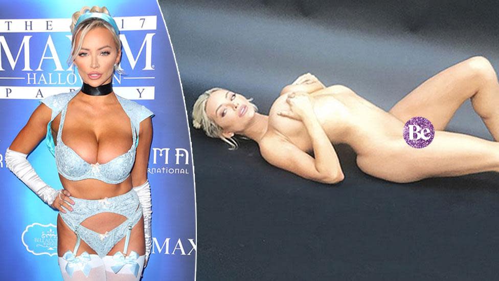 Lindsey Pelas Playboy fitness busty model 30H natural bust