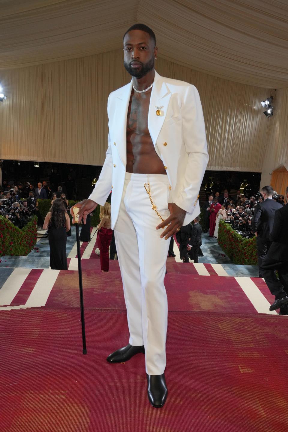 Dwyane Wade attends the 2022 Met Gala.